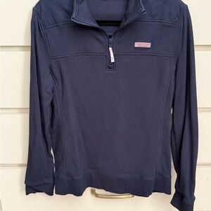 Vineyard Vines Women's Cowl Neck Navy Sweater